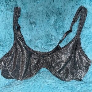 Vintage Vanity Fair Silver Shimmer Underwire Bra 36B Deadstock Vintage Lingerie